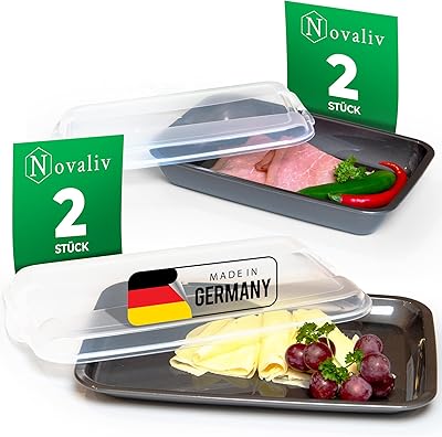 Novaliv Saver Set 2 x Flat 2 x High Anthracite Premium Cu...