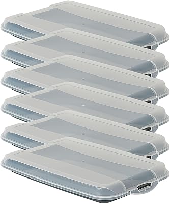 Novaliv Set of 6 Anthracite Premium Cutting Box with Tran...