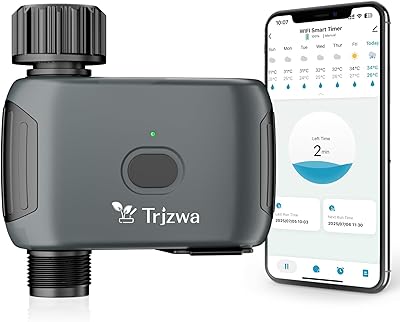 TRJZWA WiFi-bevattningsprogrammerare, automatisk bevattni...