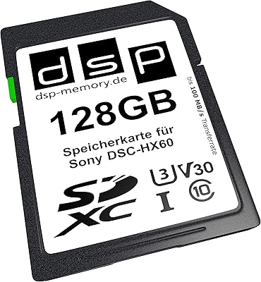 128GB Professional V30 Memory Card for Sony DSC-HX60 Digi...