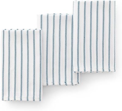 GAMUSI Kökshanddukar i bomull, 3-pack, dukar 45 x 70 cm turkos