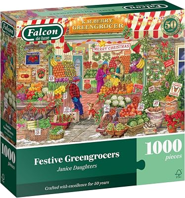 Falcon Festive Greengrocers – 1000 Bitars Vuxenpussel Julmotiv